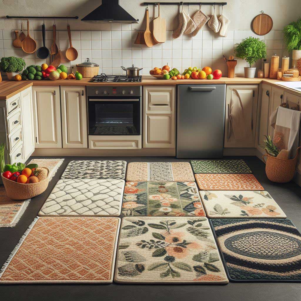 انواع طرح و مدل فرش فانتزی مدرن آشپزخانه