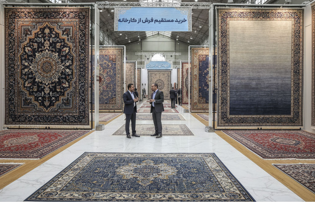 خرید مستقیم و عمده فرش 1200 شانه گل برجسته و ساده از کارخانه فرش گوزل کاشان - خرید فرش 1200 شانه جدید